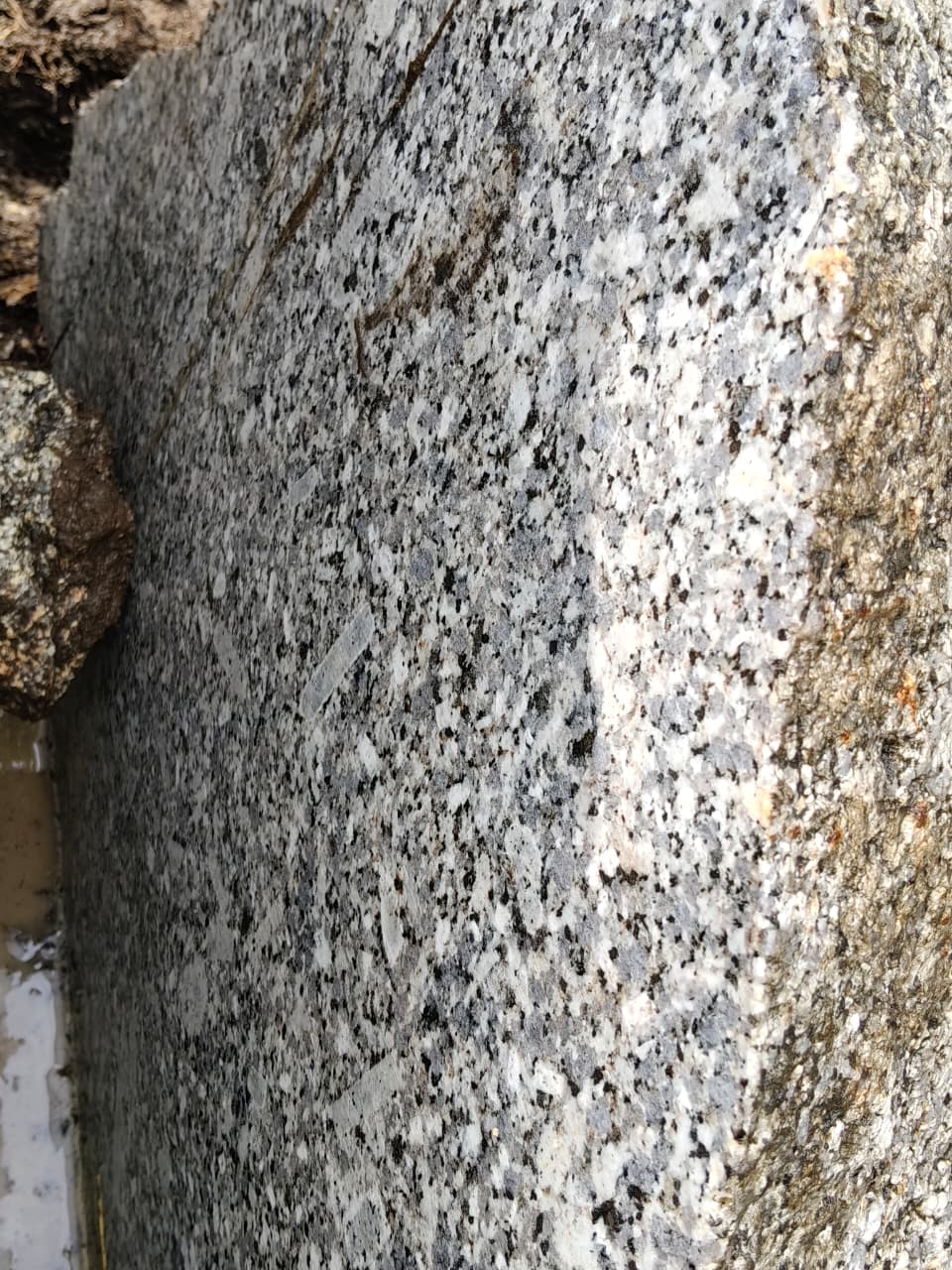 Close-up granite texture sample