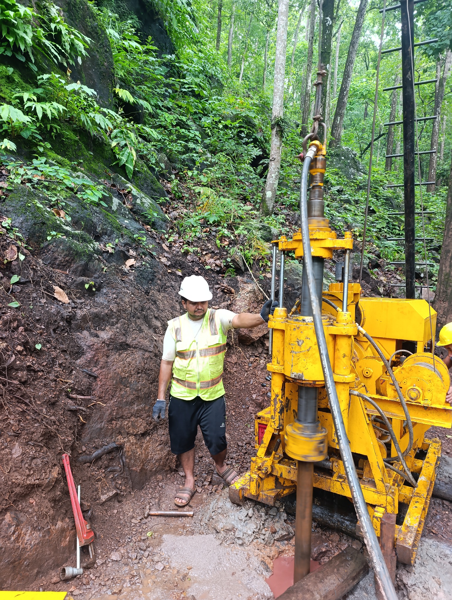 Active exploration drilling at Pharparbari Iron Project